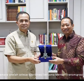 Sukamara Jadi Model Nasional dalam Program Transmigrasi Karya Nusantara