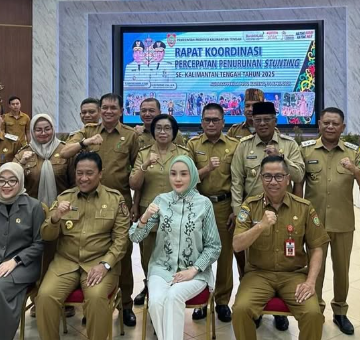 Pemkab Sukamara Hadiri Rakor Percepatan Penurunan Stunting se-Kalimantan Tengah Tahun 2025