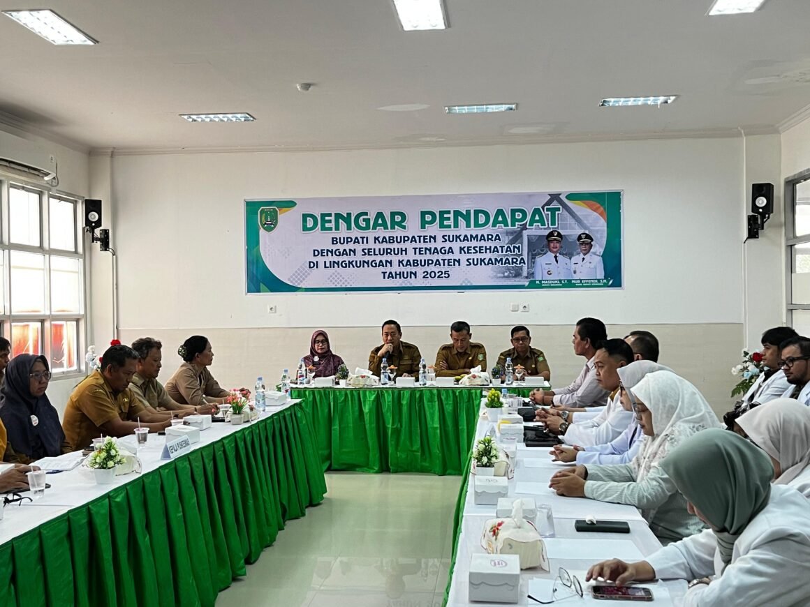 Bupati Rapat Dengar Pendapat dengan Tenaga Kesehatan Sukamara