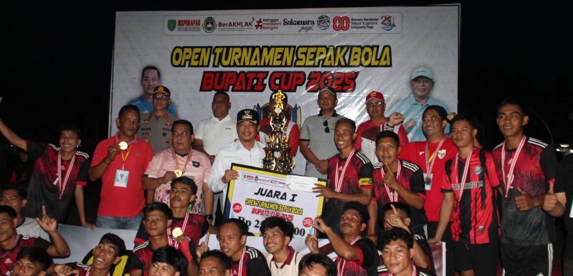 Turnamen Sepakbola Bupati Cup Sukamara Resmi Ditutup