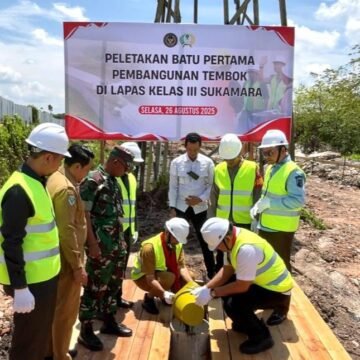 98c3c539-5a48-4a22-90d0-86320e44e8e3 Peletakan Batu Pertama Pembangunan Tembok Lapas Sukamara