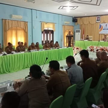 Wabup Sukamara Pimpin Rakordalev Pelaksanaan Rencana Pembangunan Triwulan ll