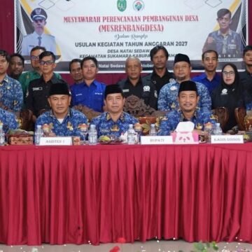 Bupati Musrenbang dengan Masyarakat Desa Natai Sedawak