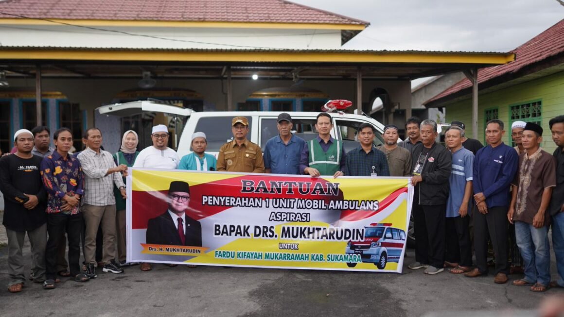 Bupati Sukamara Terima Bantuan 1 Unit Mobil Ambulans untuk Fardu Kifayah Mukarramah