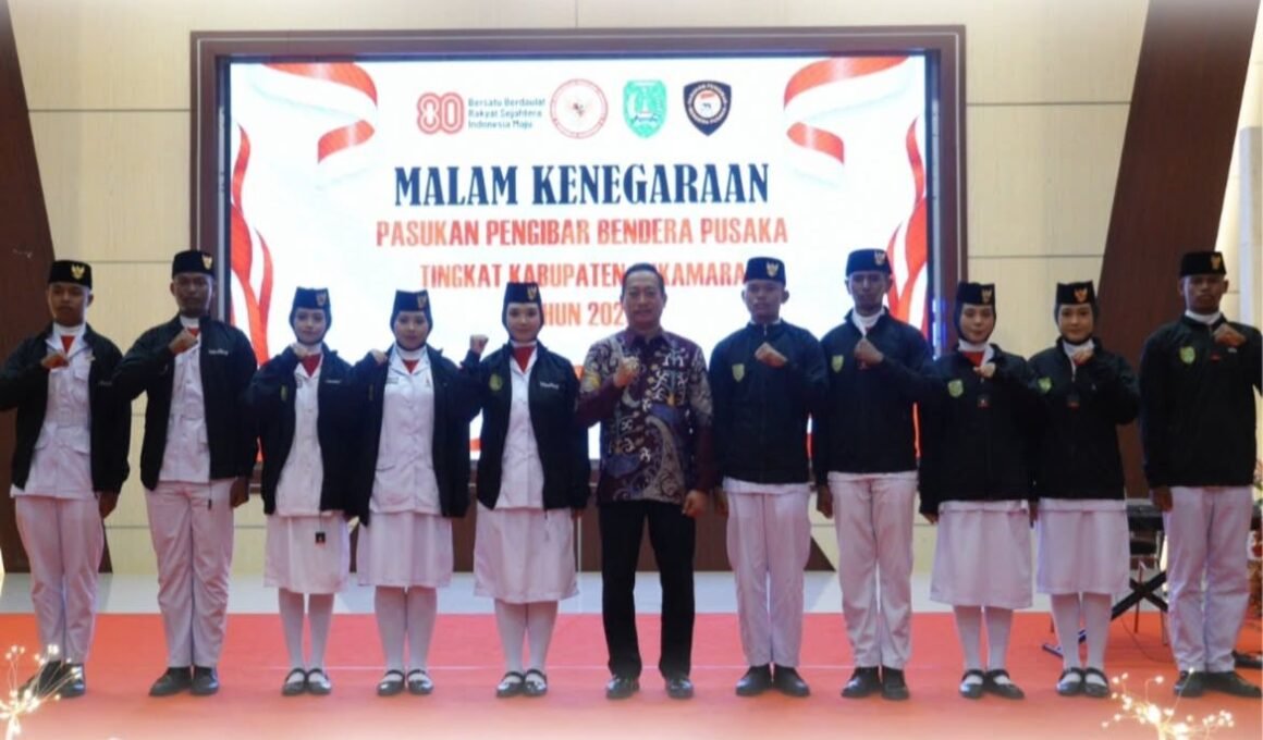 Pemkab Gelar Malam Kenegaraan Pasukan Pengibar Bendera Pusaka