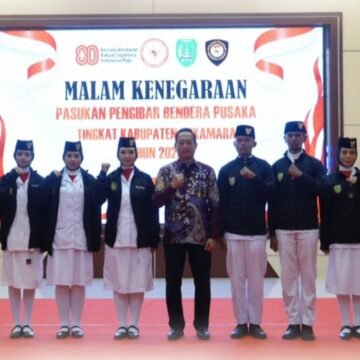 Pemkab Gelar Malam Kenegaraan Pasukan Pengibar Bendera Pusaka