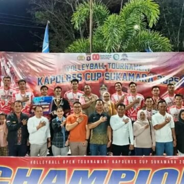 Bupati Hadiri Penutupan Open Turnamen Bola Voli Kapolres Cup