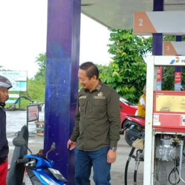 Bupati Sukamara Lakukan Pemantauan Langsung Ke SPBU