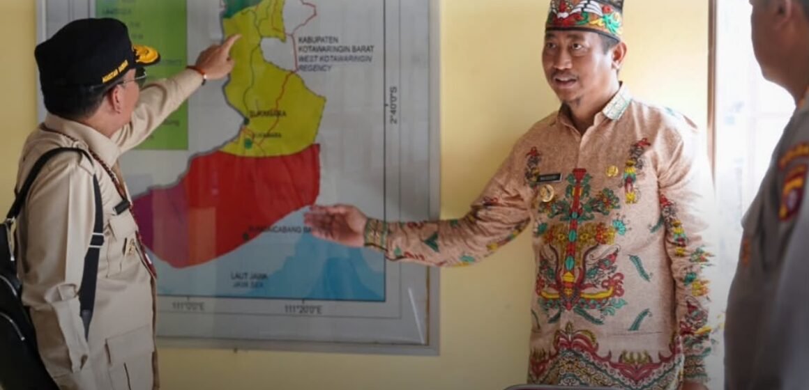 Tinjau Posko Karhutla Polres Sukamara, Bupati Masduki Tegaskan Pentingnya Kesiapsiagaan dan Sinergi Lintas Sektor