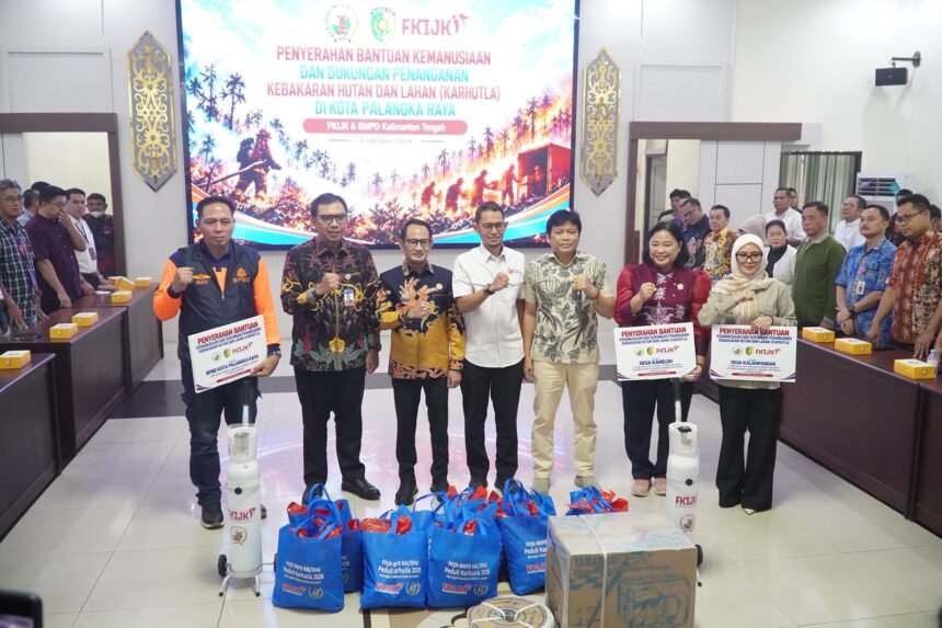 OJK dan BI Kalteng Salurkan Bantuan Karhutla untuk Palangka Raya